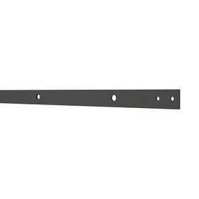 Sliding Barn Door Hardware Kits for Double Wood Doors | Black Powder Coated Finish | 96in Rail Length