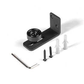 Black Adjustable Roller Floor Guide