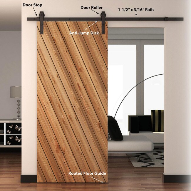 Sliding Barn Door Hardware Kits for Single Wood Doors