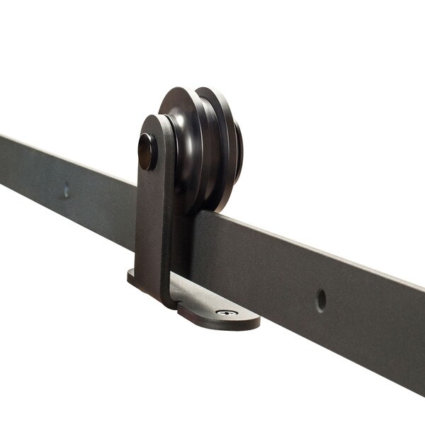 Sliding Barn Door Hardware Kits for Single Wood Doors | Black Powder Coated Finish