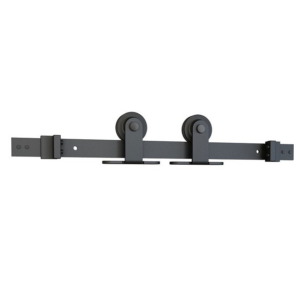 Sliding Barn Door Hardware Kits for Single Wood Doors | Black Powder Coated Finish