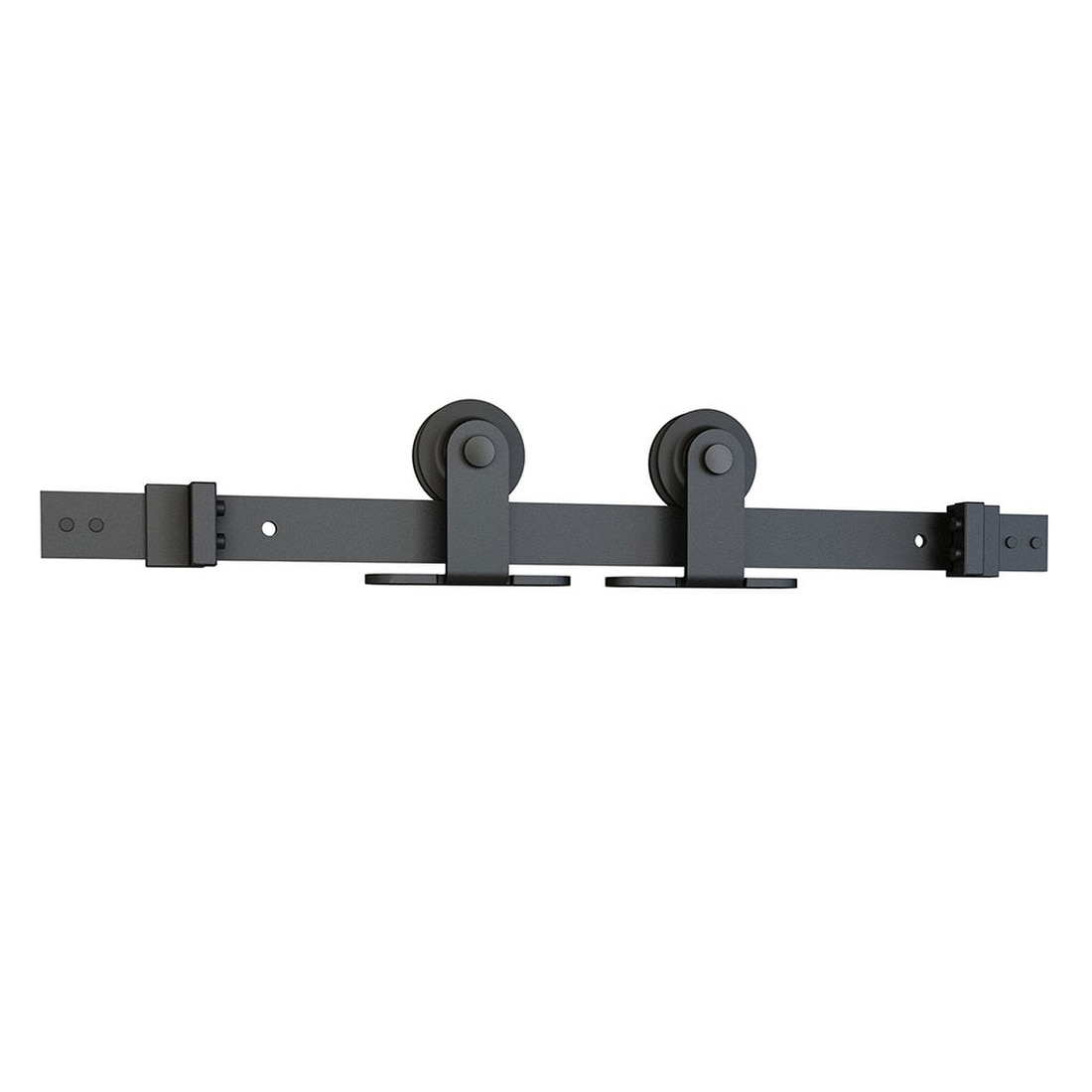 Sliding Barn Door Hardware Kits for Single Wood Doors | Black Powder Coated Finish