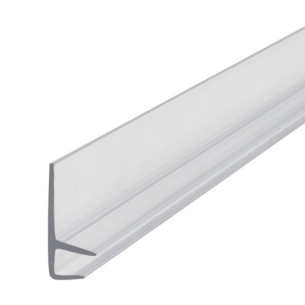 1/4in x 3/4in H | Clear Butyrate Shelf Guard Edge Retainer