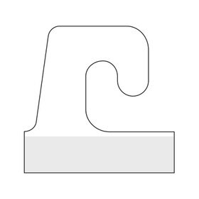Hook Type Clear Vinyl Self Adhesive Hang Tab
