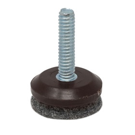 Brown PE Base with Gray Felt Bottom Leveler