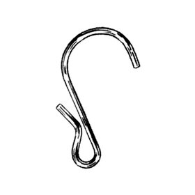 1 3/4" Inched Steel S Hook