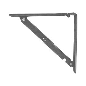 16in H x 16in Deep | White Enamel Epoxy Painted Finish | Folding Shelf Brackets | SH-160-WH Series