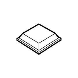.12in H x .50in W | Tapered Square 3M Bumpon