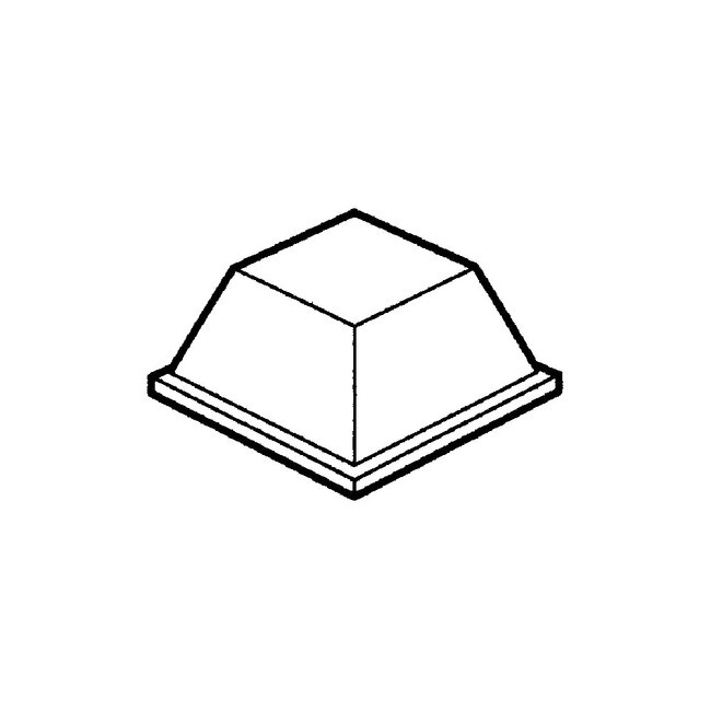 .30in H x .81in W | Tapered Square 3M Bumpon
