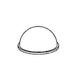 .150in H x .375in Dia | Hemispherical | Quiet Clear Series 3M Bumpon