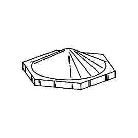 .120in H x .433in Dia | Hexagonal Cone | Quiet Clear Series 3M Bumpon