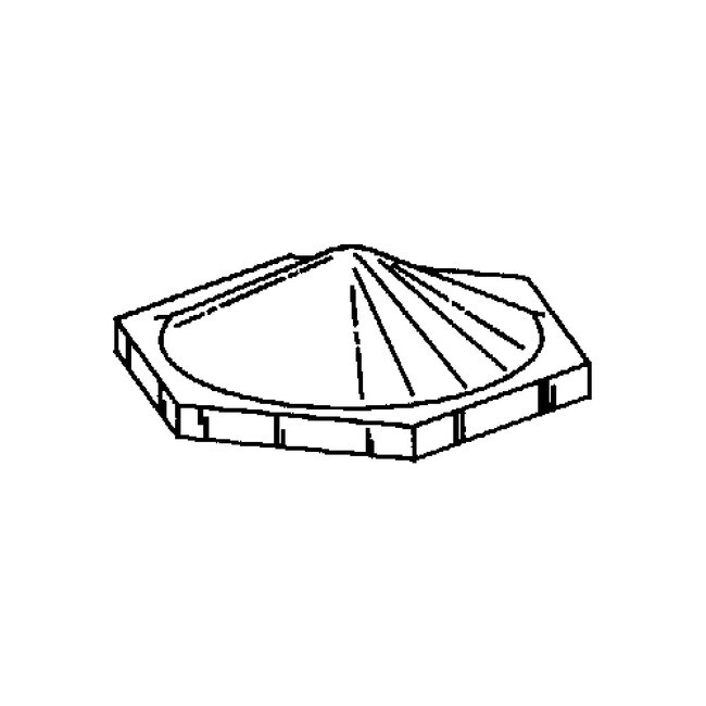 .120in H x .433in Dia | Hexagonal Cone | Quiet Clear Series 3M Bumpon