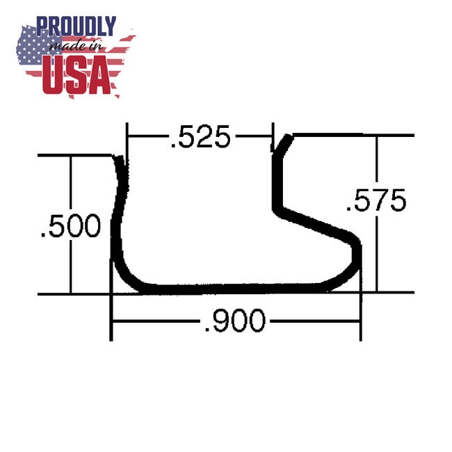 Half Liner Insert For Slatwall | 8 Ft