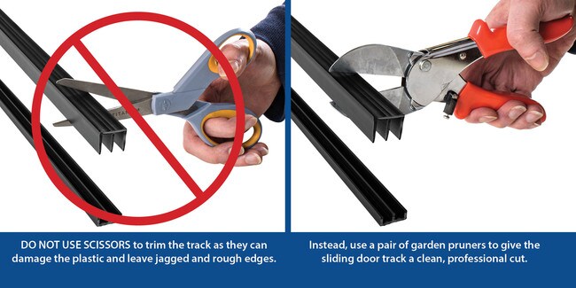Sliding Door Track for 1/4in W Panels | Sold As Upper Track, Lower Track and As Set