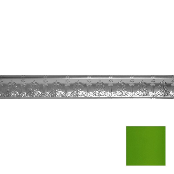Tin Plated Stamped Steel Cornice | 4in H x 4in Proj | 4ft Long | SM-705 Series