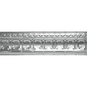 Tin Plated Stamped Steel Cornice | 9in H x 9in Proj | 4ft Long