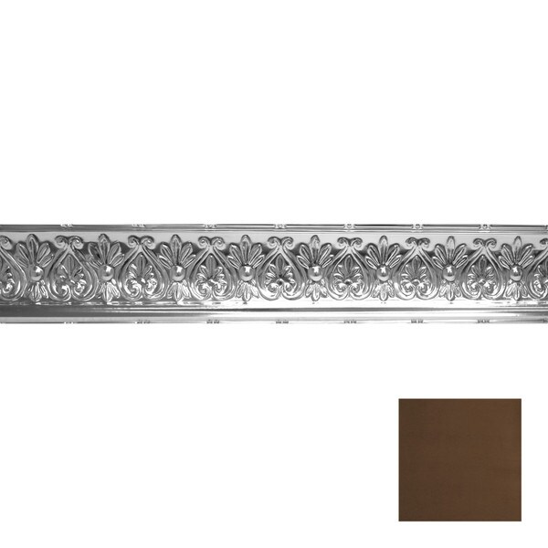 Tin Plated Stamped Steel Cornice | 4ft Long