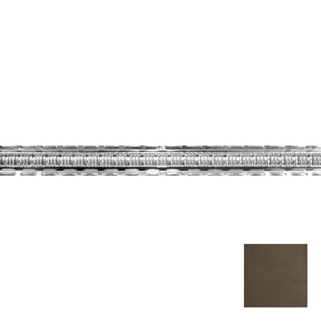 Tin Plated Stamped Steel Cornice | 2-1/2in H x 2-1/2in Proj | 4ft Long | SM-801 Series