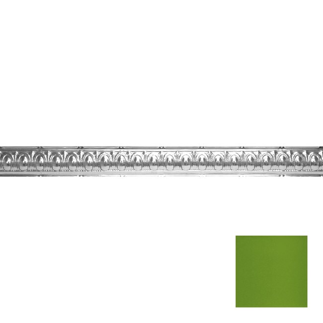Tin Plated Stamped Steel Cornice | 3-1/2in H x 3-1/2in Proj | 4ft Long