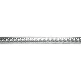 Tin Plated Stamped Steel Cornice | 3-1/2in H x 3-1/2in Proj | 4ft Long