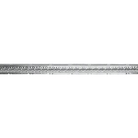 Tin Plated Stamped Steel Cornice | 2-1/2in H x 2-1/2in Proj | 4ft Long | SM-803 Series