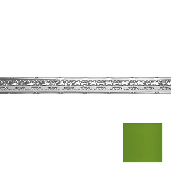 Tin Plated Stamped Steel Cornice | 4in H x 4in Proj | 4ft Long | SM-804 Series