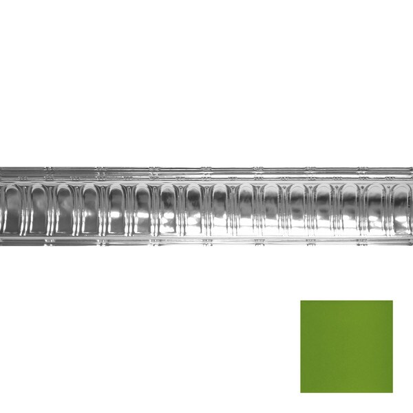 Tin Plated Stamped Steel Cornice | 6in H x 6in Proj | 4ft Long | SM-806 Series