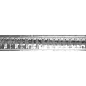 Tin Plated Stamped Steel Cornice | 6in H x 6in Proj | 4ft Long | SM-806 Series