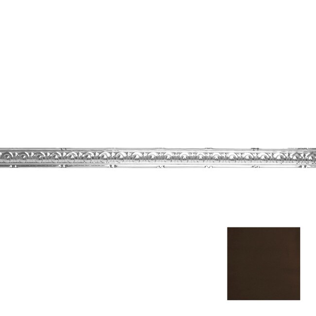 Tin Plated Stamped Steel Cornice | 2in H x 2in Proj | 4ft Long