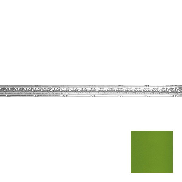Tin Plated Stamped Steel Cornice | 2in H x 2in Proj | 4ft Long