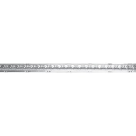 Tin Plated Stamped Steel Cornice | 2in H x 2in Proj | 4ft Long