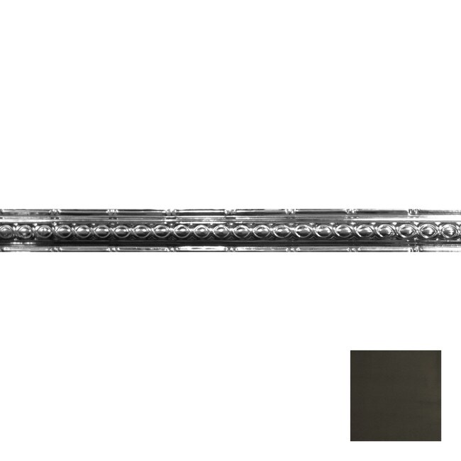 Tin Plated Stamped Steel Cornice | 2-1/2in H x 2-1/2in Proj | 4ft Long | SM-903 Series