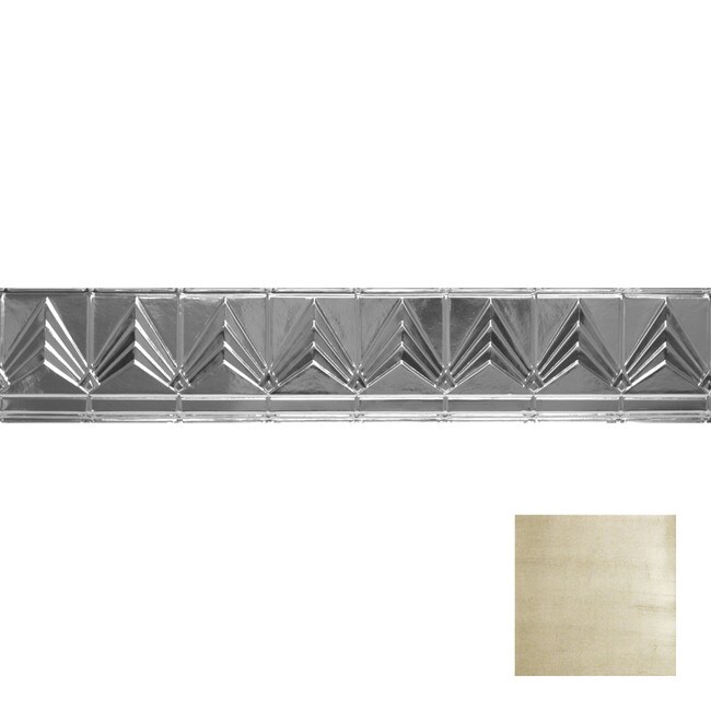 Tin Plated Stamped Steel Cornice | 6in H x 6in Proj | 4ft Long | SM-904 Series