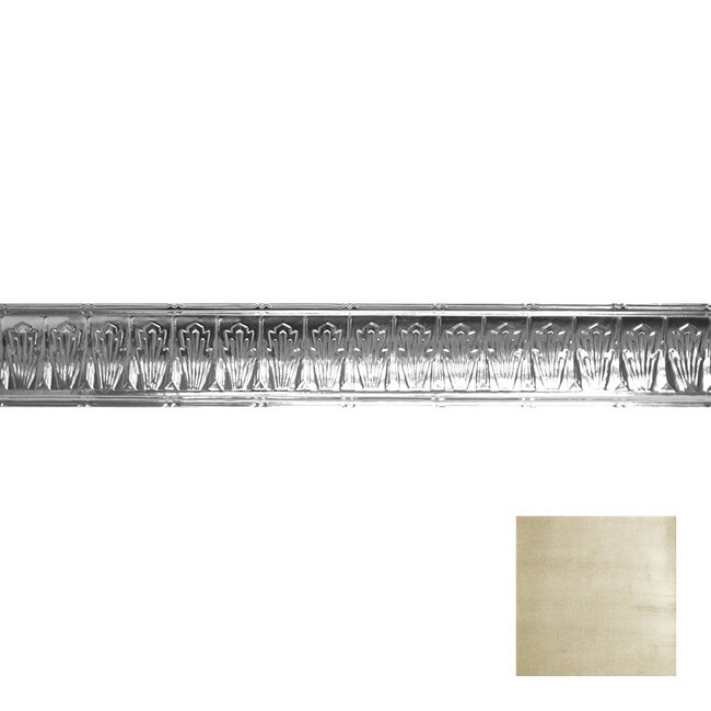 Tin Plated Stamped Steel Cornice | 4in H x 4in Proj | 4ft Long | SM-905 Series
