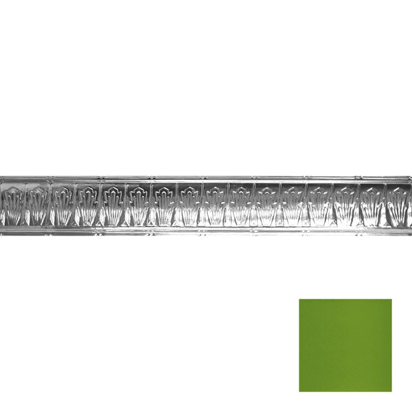 Tin Plated Stamped Steel Cornice | 4in H x 4in Proj | 4ft Long | SM-905 Series