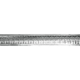 Tin Plated Stamped Steel Cornice | 4in H x 4in Proj | 4ft Long | SM-905 Series