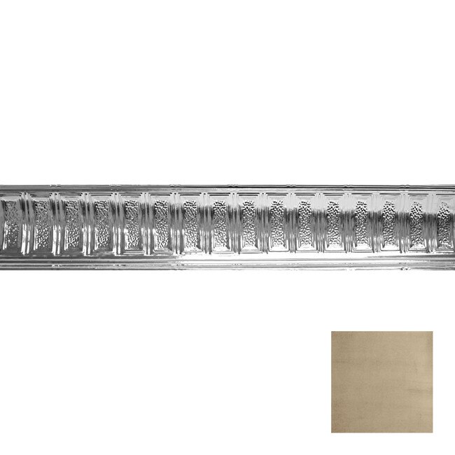 Tin Plated Stamped Steel Cornice | 6in H x 6in Proj | 4ft Long | SM-906 Series