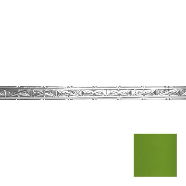 Tin Plated Stamped Steel Cornice | 3-1/2in H x 3in Proj | 4ft Long