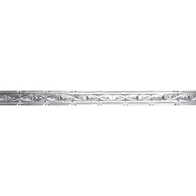 Tin Plated Stamped Steel Cornice | 3-1/2in H x 3in Proj | 4ft Long