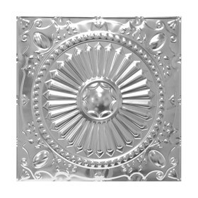 Tin Plated Stamped Steel Ceiling Tile | 2ft Sq | SM-525 Series