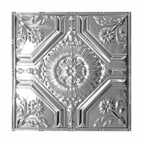 Tin Plated Stamped Steel Ceiling Tile | 2ft Sq | SM-536 Series