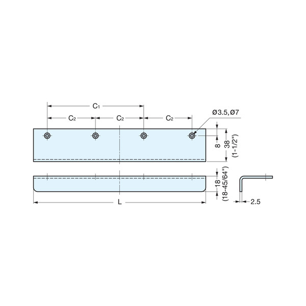 Sugatsune Stainless Steel SN Series 2″ Cabinet Pull – Satin