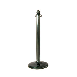 2-1/2" Diameter x 40' High Black Plastic Stanchion with Base
