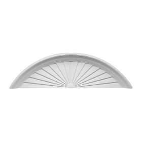 26" High x 92-1/2" Wide Sunburst Pediment