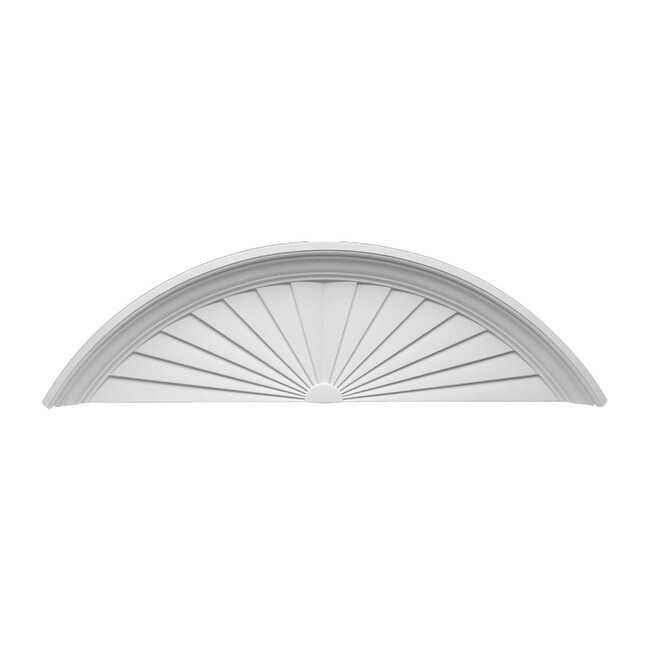 16-5/16" High x 55-1/4" Wide Sunburst Pediment