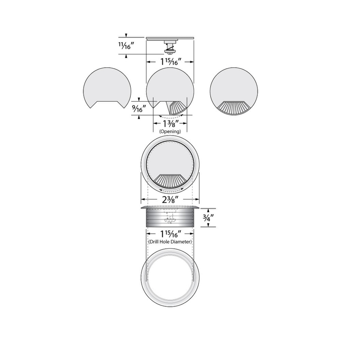 Spring Loaded Grommet
