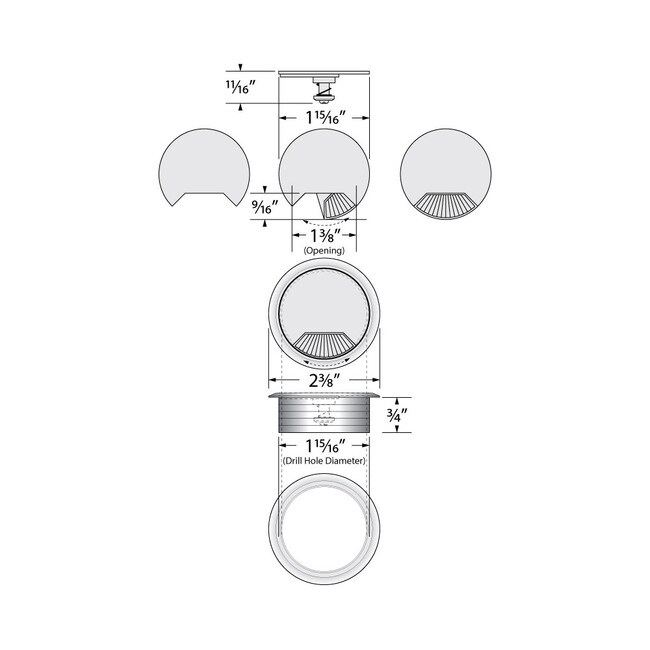 1-15/16in | Spring Loaded Grommet
