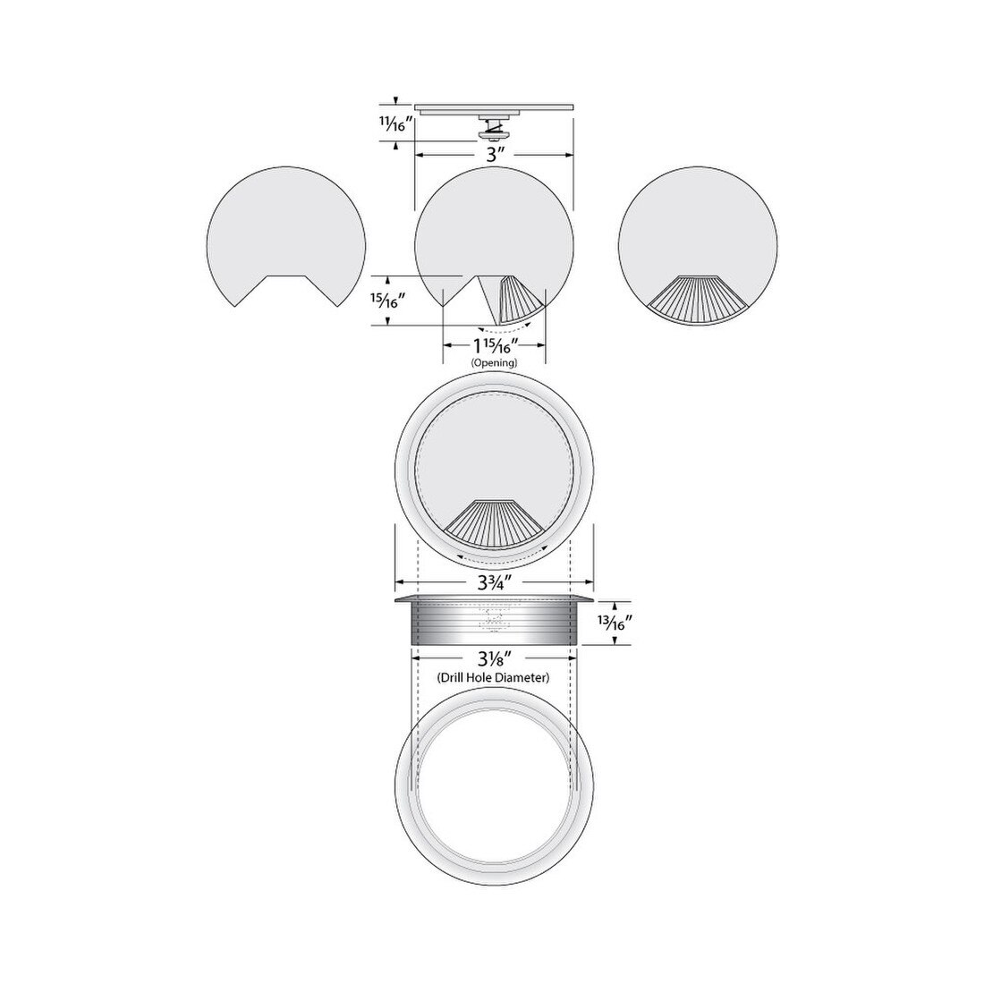 Spring Loaded Grommet