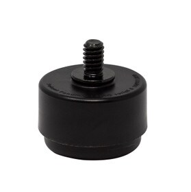 1/4-20 x 3/8in Long Stem | 1-1/4in Dia Nickel Plated Shell with Black Base | Table Leveler | SPL-250 Series