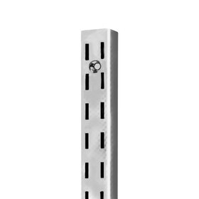 48" Long Zinc Finish Heavy Duty Double Slotted Standard